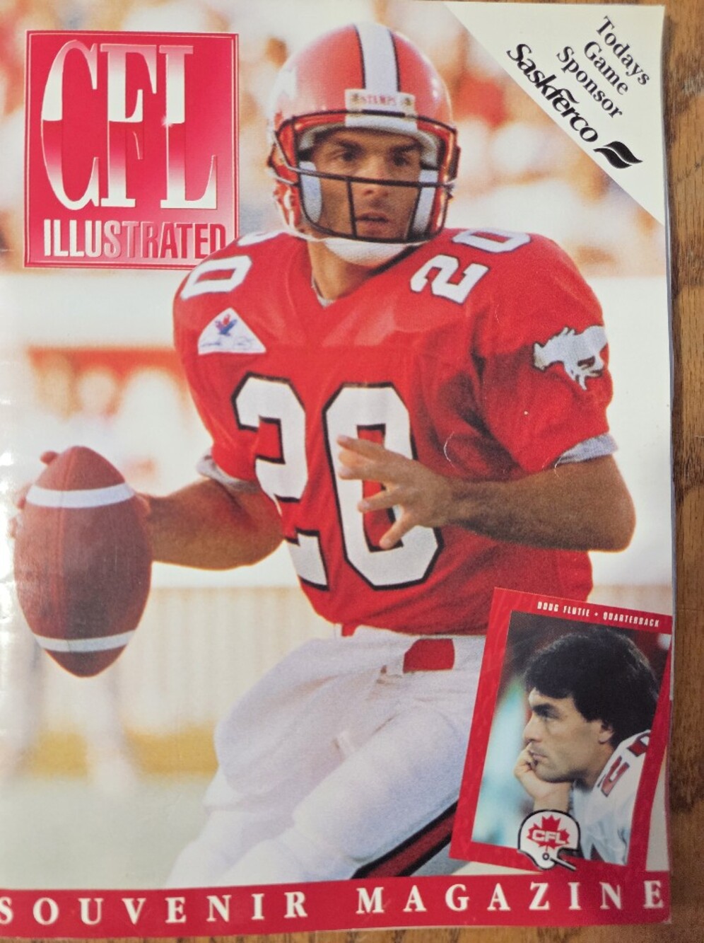CFL Illustrated Souvenir Magazine Doug Flutie Calgary Stampeders